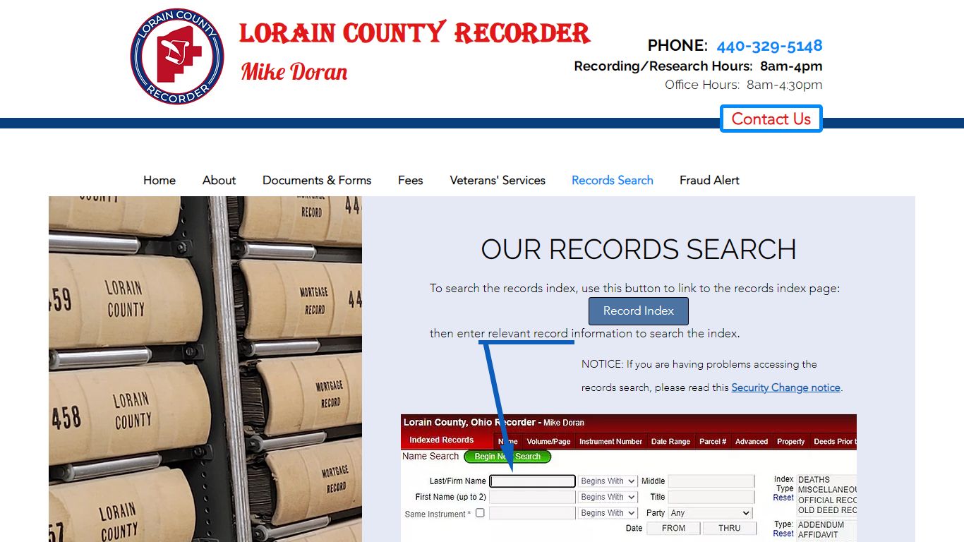 Search | Lorain County Recorder - Mike Doran